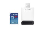 Samsung 256GB SD PRO Plus + USB Reader, Class10, Read 180MB/s - Write 130MB/s