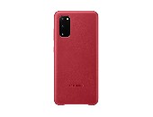 Samsung Galaxy S20 Leather Cover, Red