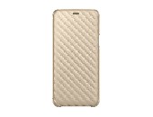 Samsung A6+ Wallet Cover Gold