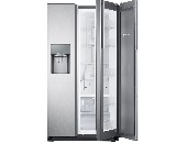 Samsung RH56J6917SL/EF, Refrigerator, Side by side, 555L, Twin Cooling +, Multi Flow, No Frost, Water Dispenser, A+, Clean Steel