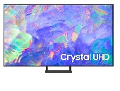 Samsung 55" 55CU8572 4K UHD LED TV, SMART, Crystal Processor 4K, HDR 10+, Mega Contrast, Q-Symphony, Dolby Digital Plus, 3xHDMI, 2xUSB, Wi-Fi 5, Bluetooth 5.2, Frameless, Tizen, Drak Gray