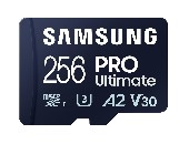 Samsung 256GB micro SD Card PRO Ultimate with USB Reader , UHS-I, Read 200MB/s - Write 130MB/s, U3, V30, A2