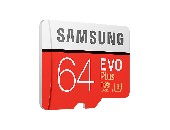 Samsung MicroSD card EVO+ series with Adapter, 64GB , Class10, UHS-1 Grade3 , Speed Read 100MB/s, Speed Write 60MB/s