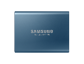 Portable SSD Samsung T5 Series, 250 GB 3D V-NAND Flash, Slim, USB type-C , Metal Blue