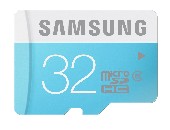 Samsung 32GB micro SD Card Std , Class6, Up to 24MB/S