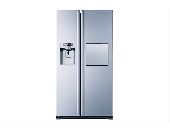 Samsung RS61781GDSL Refrigeration, Side by Side, 615L, Icemaker, Twin Cooling Plus, No Frost, Multi Flow, Water Dispenser, Mini Bar, Digital Blue LED Display, A++, Clean Steel